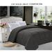 Eider & Ivory™ Goose Down Alternative SOLID Black Comforter Microfiber in Gray | Full | Wayfair FCB7E4E548034303BA348CCB12555690