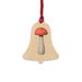 The Holiday Aisle® Mushroom Wooden Christmas Holiday Shaped Ornament Wood in Brown/Orange/White | 3 H x 3 W x 1 D in | Wayfair