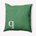 Latitude Run® Polyfill Indoor/Outdoor Square Throw Cushion Polyester/Polyfill blend in Green | 20 H x 20 W x 7 D in | Wayfair