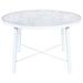 Red Barrel Studio® 50" Dining Table Glass/Metal in White | 29 H x 50 W in | Wayfair CD4E38CE55B344B0B222AAF6BD3155FE