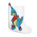 The Holiday Aisle® Spakez Christmas Stocking Polyester in Blue/Red/Yellow | 18 H x 12 W in | Wayfair 02B639F792EC4F7DB61D80CF6699626C