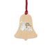 The Holiday Aisle® Happy Holiday"s Holiday Shaped Ornament Wood in Black/Brown/White | 3 H x 3 W x 1 D in | Wayfair