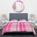 East Urban Home Pink Microfiber 2 Piece Duvet Cover Set Microfiber in Pink/Yellow | King Duvet Cover + 2 King Shams | Wayfair