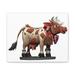 Rosalind Wheeler Light Brown Cow - Wrapped Canvas Illustration Canvas in White | 9 H x 12 W x 1 D in | Wayfair 2395ABD8AFDD4426B2C89E7F88DF4611