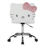 Desk Chair - Isabelle & Max™ Mariario Hello Kitty Kawaii Swivel Vanity Chair for Makeup Room Adjustable Height Cute Desk Chair Rolling | Wayfair