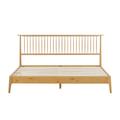 NTC Ruby Wooden Bed Frame w/ Headboard & Silent Slats, 1000 LB Capacity Wood in Brown | 42.1 H x 79.2 W x 82.6 D in | Wayfair NTC-25