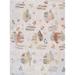 White 144 x 106 x 0.25 in Area Rug - Isabelline Forst No Pattern & Not Solid Color Handmade Rectangle 8'10" x 12' /Wool Area Rug in Beige /Wool | Wayfair