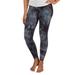 Women's Concepts Sport Black Seattle Kraken Burst Tie Dye Knit Legging