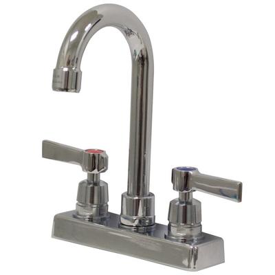 Advance Tabco K-52 3 1/2" Deck-Mounted Gooseneck Faucet with 4" Centers