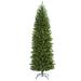 6.5ft. Slim Green Mountain Pine Artificial Christmas Tree with 851 Bendable Branches - Nearly Natural T4490