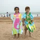 Serviette de bain à capuche pour enfants serviette de plage animaux couverture de piscine Poncho