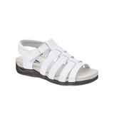 Blair Women's Haband Women’s Dr. Max™ Leather T-Strap Sandals - White - 9 - Medium