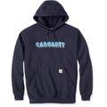 Carhartt Rain Defender Lose Fit Midweight Logo Graphic Hoodie, blau, Größe L