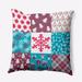 Quilted Christmas Indoor/Outdoor Throw Pillow