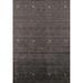Charcoal Tribal Gabbeh Oriental Area Rug Hand-Knotted Wool Carpet - 5'7"x 7'9"