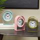 Multi Colored Metal Clock with Arched Stands (Set of 3)