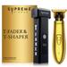 SUPREME TRIMMER Foil Shaver & Mens Trimmer | 2-in-1 Beard Trimmer Electric Razor for Men Travel Hair Trimmer Set | Gold T Shaper & T Fader | STF501 + ST5200