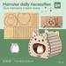 Self-assembly Hamster Hut Home Wooden Hamster Hideout Unfinished Hamster Wood Hut