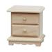 1:12 Scale Wooden Bedside Table Storage Drawer Cabinet Decoration Life Scene Doll House Bedroom Decor for Children Preschool