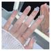 Elegant Artificial Nails with Pearl Decor Stylish Design Press-on Nails for Finger Nail DIY at Home Jelly Glue Model