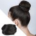 Jaycosin Clip Wrap Wig Small Wrap Ball Head Wig Female Straight Hair Circle Black Brown Dished Hair Fluffy And Natural