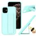 UUCOVERS iPhone 15 Plus Case with Wrist Band Multi-Functional Magnetic Vertical & Horizontal Stand Case for iPhone 15 Plus Slim Silicone Protective Case for iPhone 15 Plus 6.7 2023 Mint