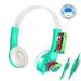 Funsmile Kids Headphones Wired Headphones for Kids with 3.5 MM Foldable On-Ear Headse Kids Headphones for Smartphone Tablet Computer MP3 / 4 Green