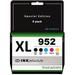 Restored HP 952 XL High Yield Compatible (5 Pack) Printer Ink Cartridges. 2x Black & 1 x Cyan / Magenta / Yellow. Works with HP Officejet Pro 7740 8210 8710 8715 Printers (No Ink Level) (Refurbished)