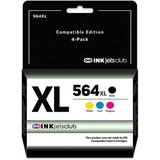 Restored HP 564 Ink Cartridge Replacement. Includes Black Cyan Magenta & Yellow Printer Ink Cartridges. 4 Value Pack (No Photo Black) (4 Pack (Black Cyan Magenta Yellow) (Refurbished)