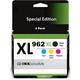 Restored INKjetsclub Compatible Ink Cartridge Replacement for 4 Pack HP 962XL High Yield Printer Ink. Works with OfficeJet Pro 9010 9012 9018 9015 9020 9025 9026 9027 Printers (Does not Read Ink Levels) (Refurbished)