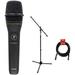 Series Dynamic Vocal Microphone With Tripod Microphone Stand & XLR Cable Bundle