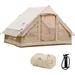 TOMOUNT Inflatable Tent Glamping Tent for Family Camping 10*6.8*H6.5ft 4 Person Air Tent