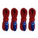 NUOLUX 4 Pcs m Reflective Tent Line Rope Camping Cord with Rope Hook Buckle Camping Tool for Tent Camping Hiking Backpacking Climbing (Red)