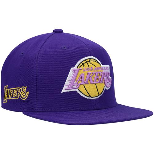 Lila Los Angeles Lakers Hardwood Classics Snapback-Mütze von Mitchell & Ness für Herren