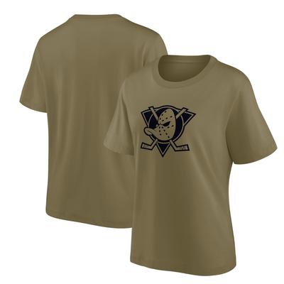 Übergroßes T-Shirt mit Mono-Logo-Grafik der Anaheim Ducks Fanatics – Damen Image