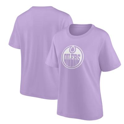 Edmonton Oilers Fanatics-Marken-Mono-Logo-Grafik-Übergroßes T-Shirt – Damen Image