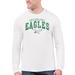 Men's Starter White Philadelphia Eagles Retro Graphic Long Sleeve Crew T-Shirt