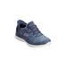 Wide Width Women's The Slip-Ins™ Hands Free Summits Sneaker by Skechers in Navy Wide (Size 7 W)