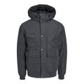 Outdoorjacke JACK & JONES "JJCHAMP BOMBER JACKET" Gr. M, grau (asphalt) Herren Jacken Outdoorjacken