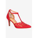 Wide Width Women's Lisha Pumps by J. Renee in Patent Red (Size 8 1/2 W)