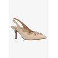 Wide Width Women's Fedosia Pump by J. Renee in Beige (Size 9 1/2 W)