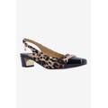 Wide Width Women's Bagley Pump by J. Renee in Brown Black (Size 8 1/2 W)