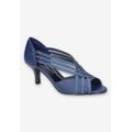 Women's Oceana Pump by Easy Street in Navy Satin (Size 8 1/2 M)