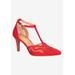 Wide Width Women's Lisha Pumps by J. Renee in Patent Red (Size 10 W)