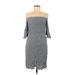 Naked Zebra Casual Dress: Gray Dresses - Women's Size Medium