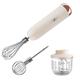 Cordless Electric Whisk for Baking, 4 Speed Electric Mixer, Mini Chopper & Electric Food Processor, Handheld Rechargeable Egg Beater, Milk Frother