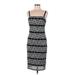 R&M Richards Casual Dress - Midi Square Sleeveless: Black Dresses - Women's Size 8