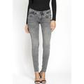 Skinny-fit-Jeans GANG "94Nikita" Gr. 32, N-Gr, grau (vint grey) Damen Jeans Röhrenjeans