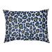 East Urban Home Indianapolis Football Outdoor Dog Pillow Metal in Blue/White | Large (30" W x 40" D x 5" H) | Wayfair