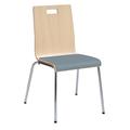 KFI Studios Jive Series Armless Stackable Chair Wood/Metal in Gray/Brown | 34 H x 20.5 W x 21 D in | Wayfair 9222-NA-Williamsburg